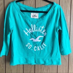 Hollister apple green sweatshirt